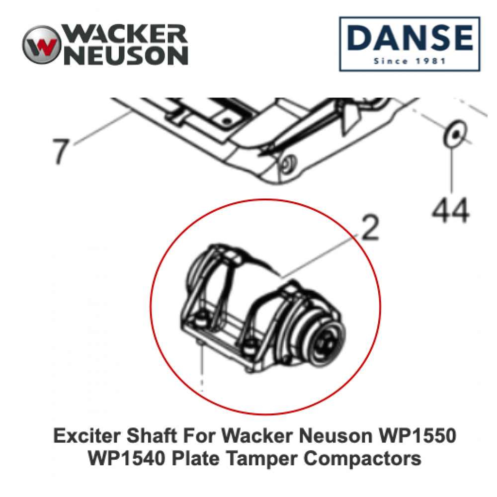 Exciter Assembly Complete for Wacker Neuson WP1550AW WP1540 WP1550